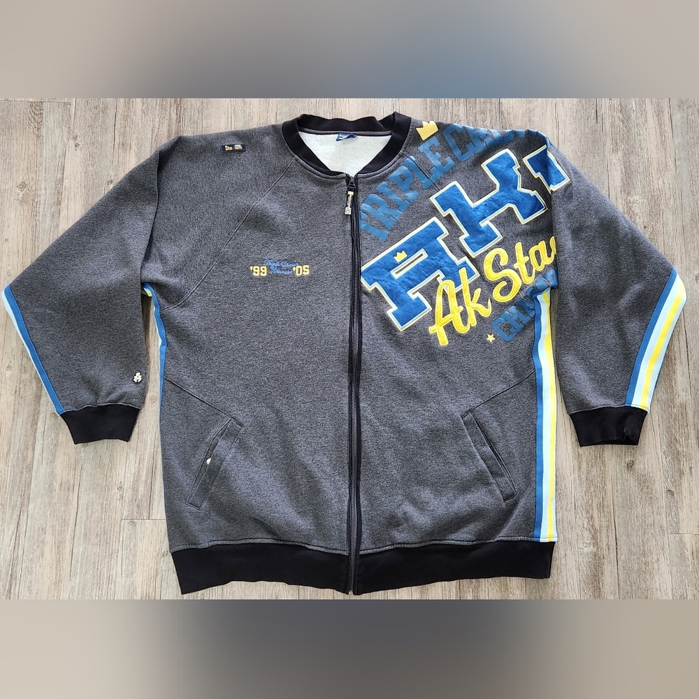 Vintage Y2K Akademiks Stadiym Champion Varsity Jacket 2XL embroidered Logo
